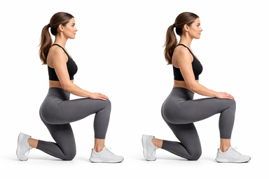 Half-Kneeling Ankle Dorsiflexion Rocks