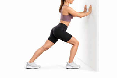 Wall Soleus Stretch (Bent Knee)